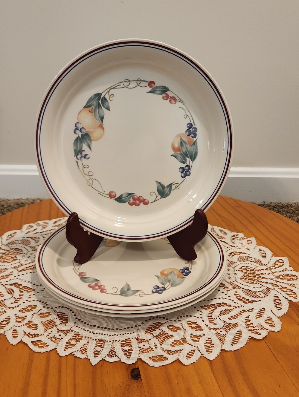 SET OF 4 Corelle Abundance 10.25" Dinner Plates
